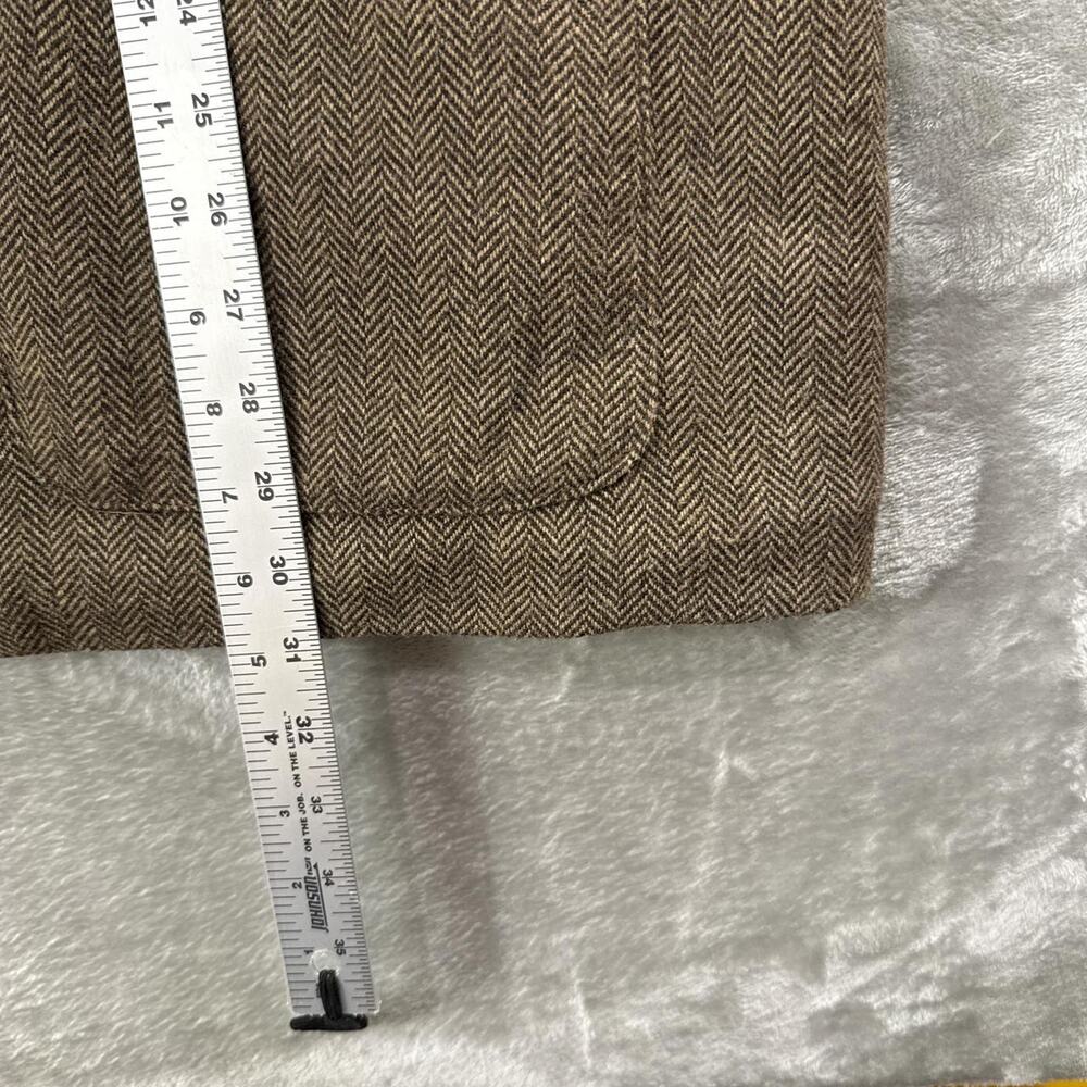 Levis Premium Jasper Club Skull Patch Sherpa Lined Herringbone Blazer Size XL - Picture 8 of 8